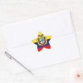 Ecuadoraanse vlag ster sticker (Envelop)