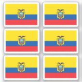 Ecuadoraanse vlag sticker (Voorkant)