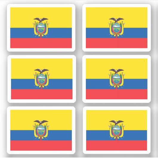 Ecuadoraanse vlag sticker (Voorkant)