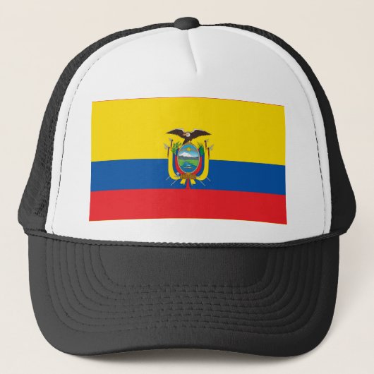 Ecuadoraanse vlag trucker pet (Voorkant)