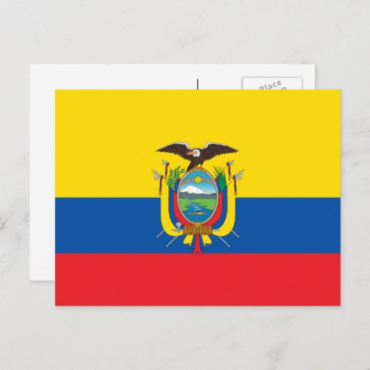 Ecuadoraanse vlag, vlag van Ecuador Briefkaart (Voorkant / Achterkant)