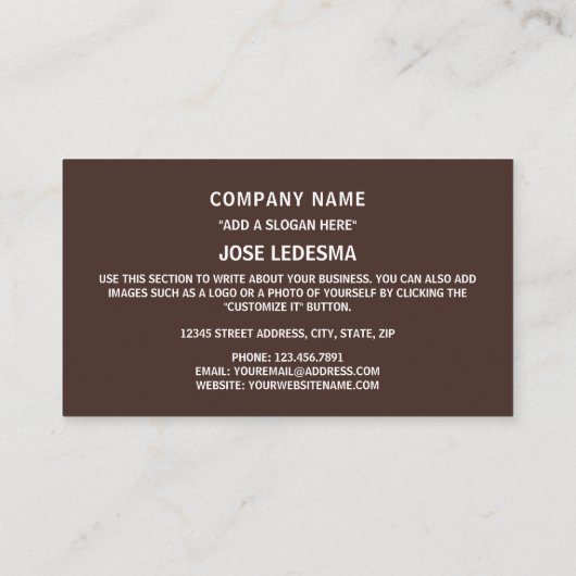 Ecuadoraanse vlag & wapen, vlag van Ecuador Visitekaartje (Achterkant)