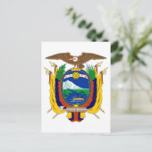 Ecuadoraanse wapenschild briefkaart (Staand voorkant)