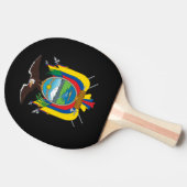 Ecuadoraanse wapenschild tafeltennisbatje (Zijkant)
