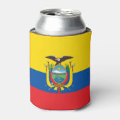 Ecuadorese vlag blikjeskoeler (Blikje Voorkant)