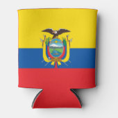 Ecuadorese vlag blikjeskoeler (Voorkant)
