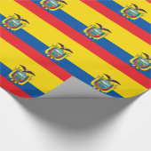 Ecuadorese vlag cadeaupapier (Hoek)