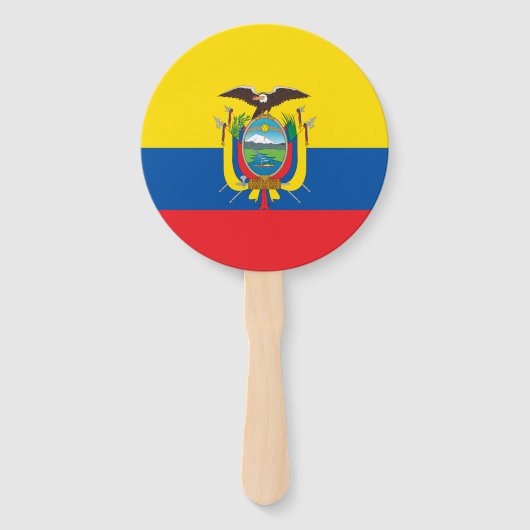 Ecuadorese vlag handwaaier (Voorkant)