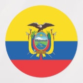 Ecuadorese vlag labels (Design 2)