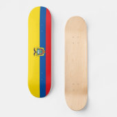 Ecuadorese vlag persoonlijk skateboard (Voorkant)
