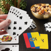 Ecuadorese vlag pokerkaarten (Insitu)
