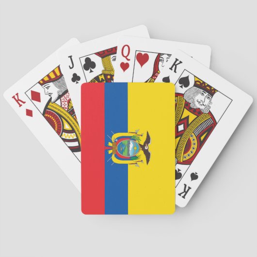 Ecuadorese vlag pokerkaarten (Achterkant)