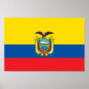 Ecuadorese vlag poster