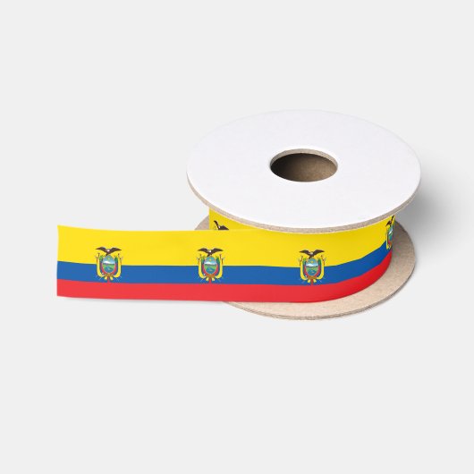 Ecuadorese vlag satijnen lint (Spoel)