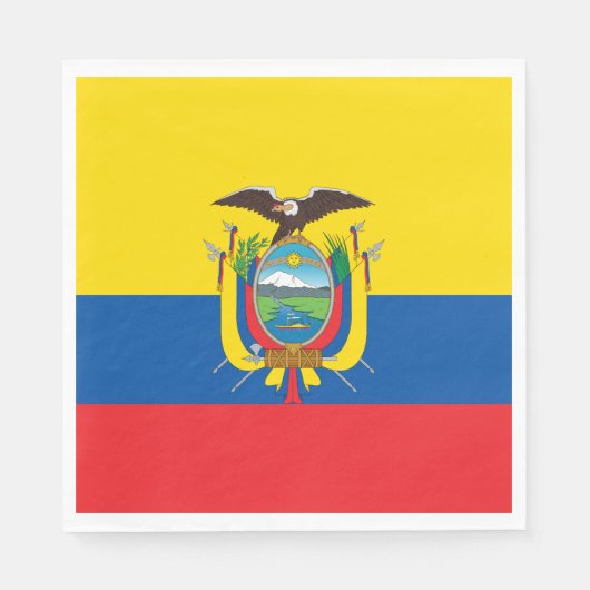 Ecuadorese vlag servet (Voorkant)