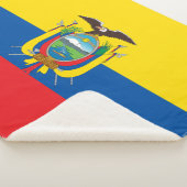 Ecuadorese vlag sherpa deken (3/4)