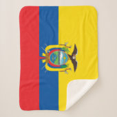 Ecuadorese vlag sherpa deken (Voorkant)