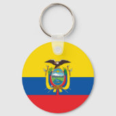 Ecuadorese vlag sleutelhanger (Achterkant)