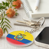 Ecuadorese vlag sleutelhanger (Voorkant Rechts)