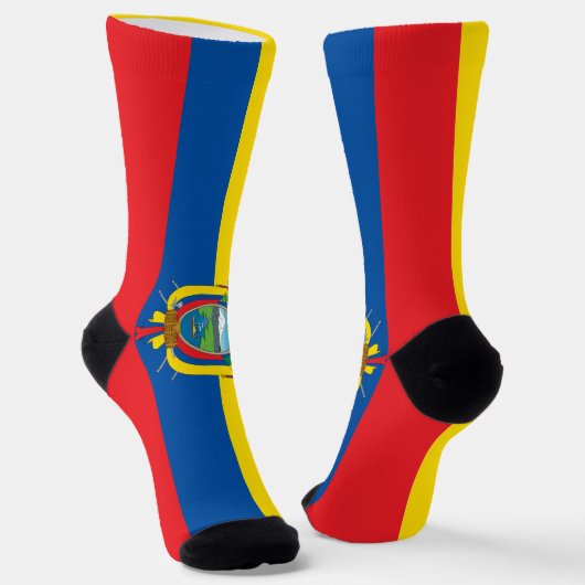 Ecuadorese vlag sokken (Gebogen)