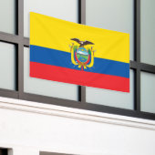 Ecuadorese vlag spandoek (Buitenkant Gebouw)