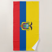 Ecuadorese vlag strandlaken (Voorkant)