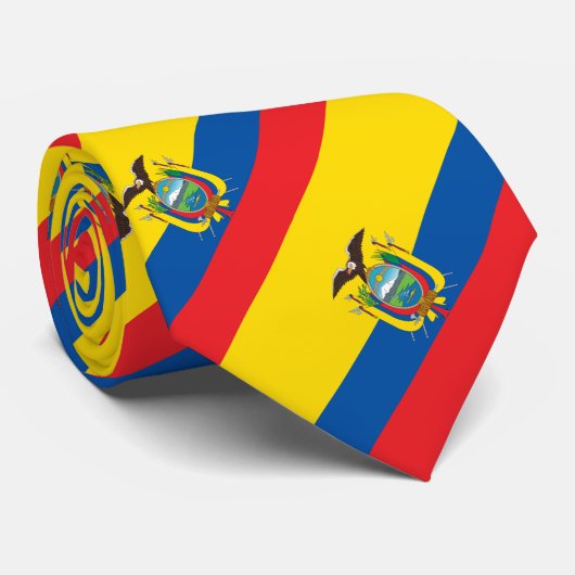Ecuadorese vlag stropdas (Opgerold)