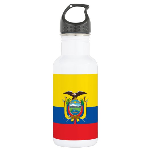 Ecuadorese vlag waterfles (Voorkant)
