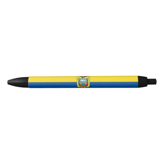 Ecuadorese vlag zwarte inkt pen (Voorkant)