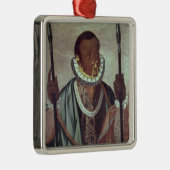 Ecuadoriaan uit Quito Metalen Ornament (Rechts)