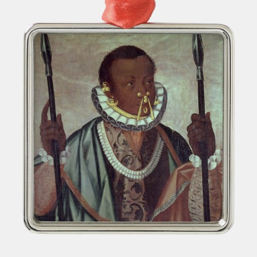 Ecuadoriaan uit Quito Metalen Ornament (Voorkant)