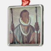 Ecuadoriaan uit Quito Metalen Ornament (Links)