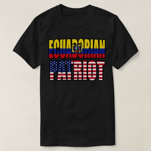 Ecuadoriaans-Amerikaanse patriotprijs voor het erf T-shirt (Design voorkant)