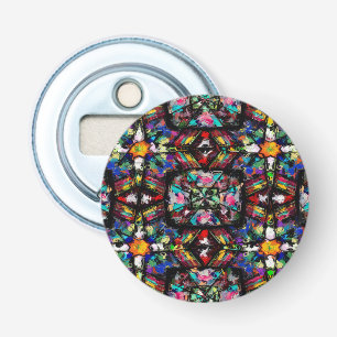 Ecuadoriaans Glas in lood Button Flesopener