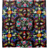 Ecuadoriaans Glas in lood Douchegordijn (Voorkant)