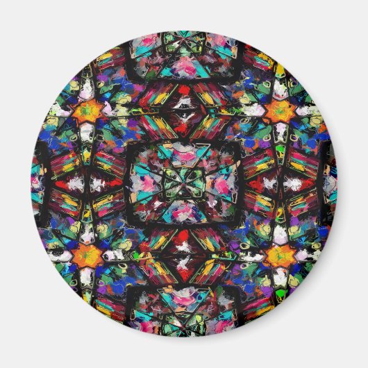 Ecuadoriaans Glas in lood Magneet (Voorkant)