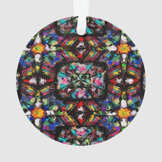 Ecuadoriaans Glas in lood Ornament (achterkant)