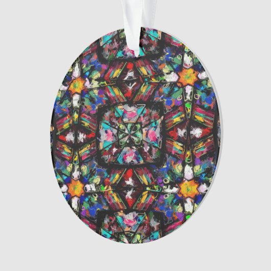 Ecuadoriaans Glas in lood Ornament (voorkant)