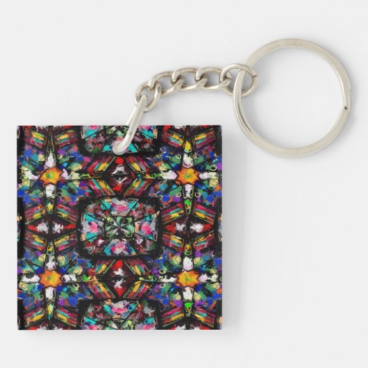 Ecuadoriaans Glas in lood Sleutelhanger (Achterkant)
