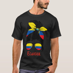 Ecuadoriaans meisje Ecuador Chica Ecuatoriana fla T-shirt