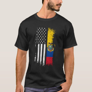 Ecuadoriaanse Amerikaanse Vlaggenprijs Ecuador Ver T-shirt