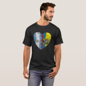 Ecuadoriaanse Argentijnse vlaggen Hart Argentinië  T-shirt (Voorkant volledig)