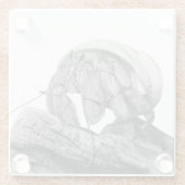 Ecuadoriaanse kluizenaar krab C. compressus Onderz Glazen Onderzetter (Achterkant)