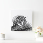 Ecuadoriaanse kluizenaar krab Coenobita Compressus Vierkante Klok (Huis)