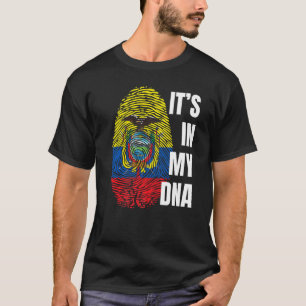 Ecuadoriaanse vlag DNA vingerafdruk Ecuador T-shirt