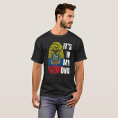 Ecuadoriaanse vlag DNA vingerafdruk Ecuador T-shirt (Voorkant volledig)