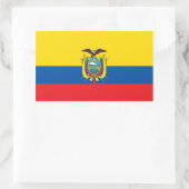 Ecuadoriaanse vlag rechthoekige sticker (Tas)