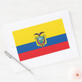 Ecuadoriaanse vlag rechthoekige sticker (Envelop)
