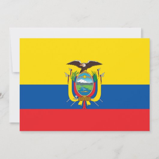 Ecuadoriaanse vlag, vlag van Ecuador bruiloft Kaart (Achterkant)