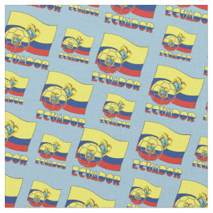 Ecuadoriaanse voetbal en vlag stof